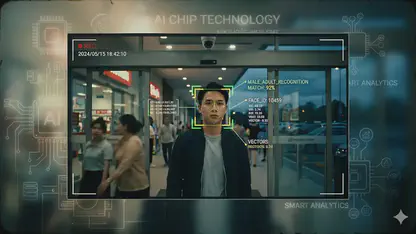 Hình ảnh CCTV tích hợp Ai nhận diện gương mặt