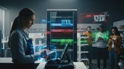 Hình ảnh minh họa Vlan network cho cửa hàng