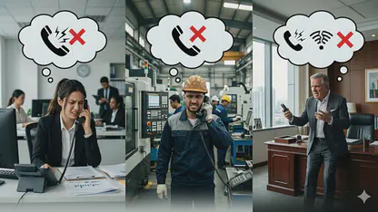 Hình ảnh mô tả các phòng ban liên lạc nội bộ không ổn định