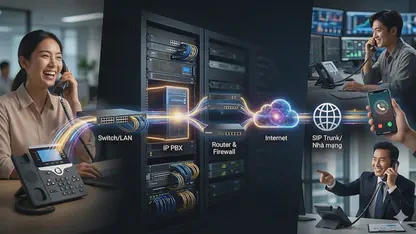 Hình ảnh hệ thống tổng đài VOIP giúp doanh nghiệp hoạt động hiệu quả
