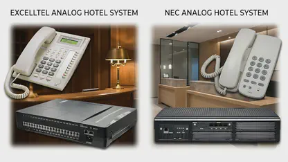 Hình ảnh khách sạn nhỏ nên chọn điện thoại analog Excelltel hay NEC