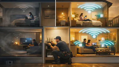 Hình ảnh hướng dẫn lắp Wifi Access Point tại nhà
